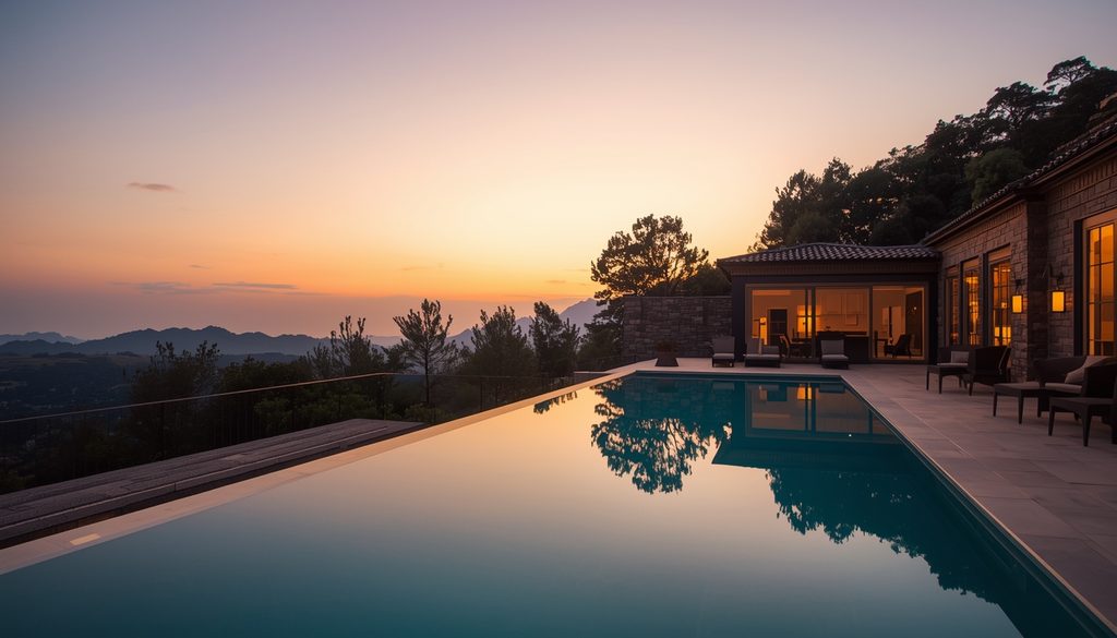 lucid-origin_elegant_social_gathering_villa_sunset_soft_light-0