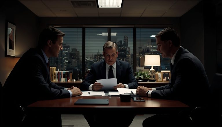 lucid-origin_executive_reviewing_documents_dark_office_cinematic_16_9-0