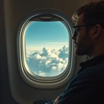 lucid-origin_man_seated_jet_window_looking_at_clouds_calm_16_9-5