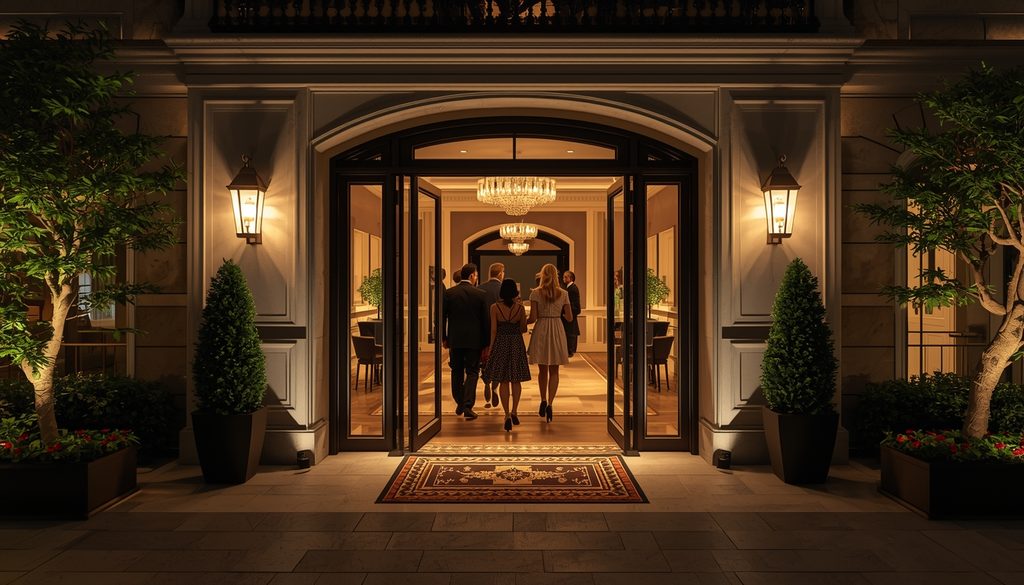 lucid-origin_elegant_group_entering_luxury_hotel_evening_16_9-5
