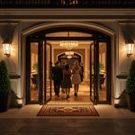 lucid-origin_elegant_group_entering_luxury_hotel_evening_16_9-5