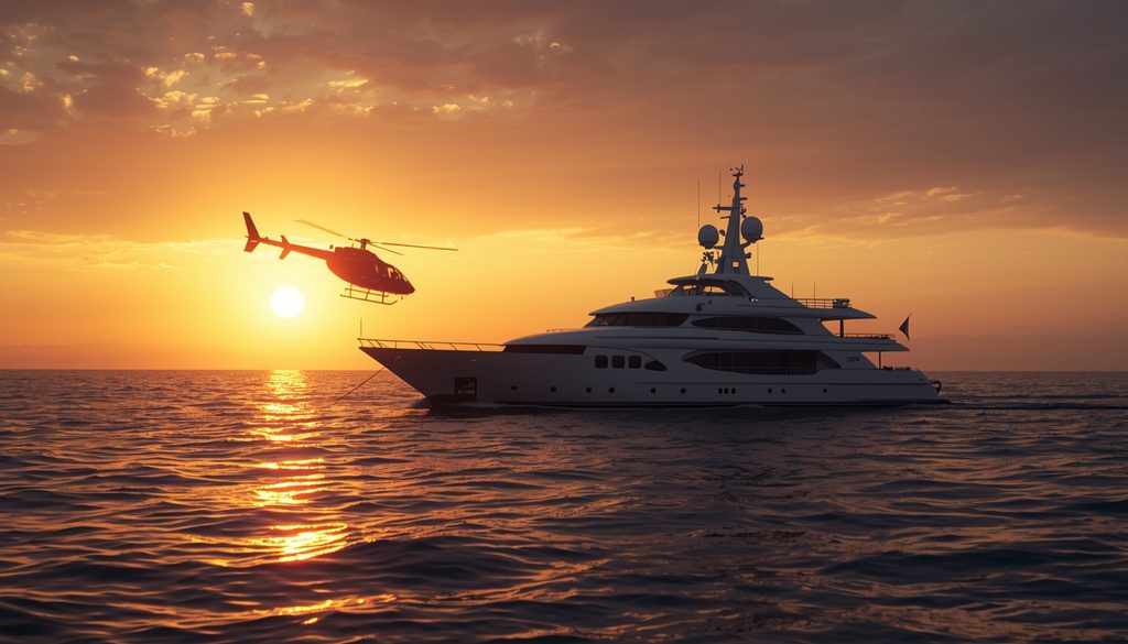 lucid-origin_helicopter_landing_on_yacht_sunset_cinematic-4